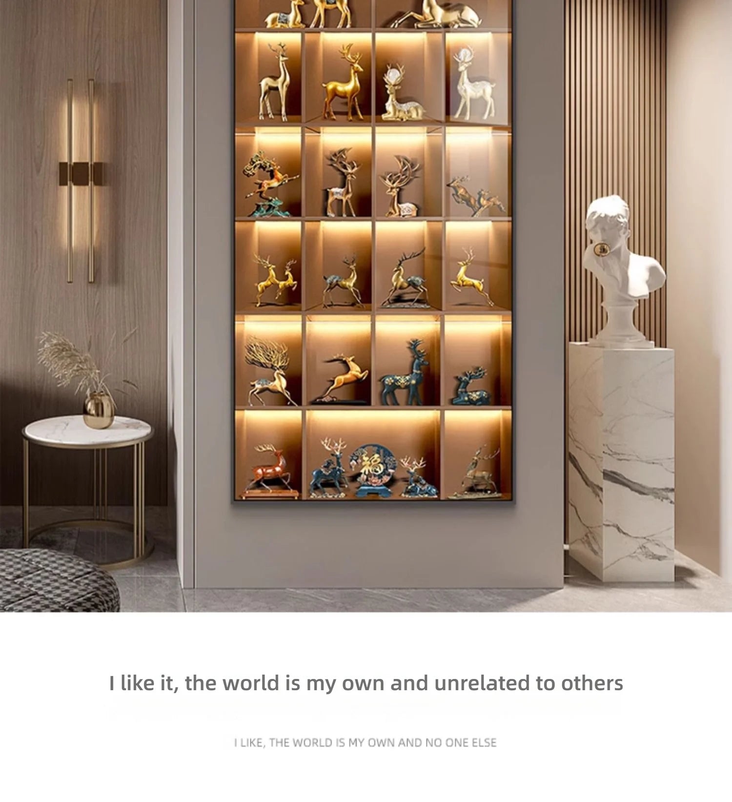 Modern Light Luxury Entrance LED Decorative Painting Home Decoration Living Room Bedroom Sofa Background Corridor Mural Light - GlowMart