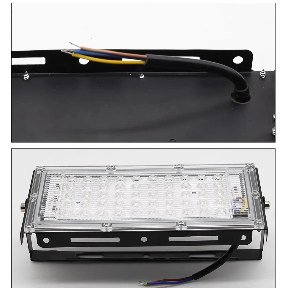 50W LED Flood Light Outdoor Lighting 220V 240V Floodlight Waterproof IP65 Reflector Projecteur LED Exterieur Focus Spotlight - GlowMart