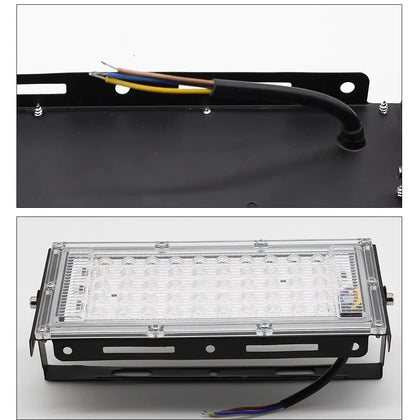 50W LED Flood Light Outdoor Lighting 220V 240V Floodlight Waterproof IP65 Reflector Projecteur LED Exterieur Focus Spotlight - GlowMart