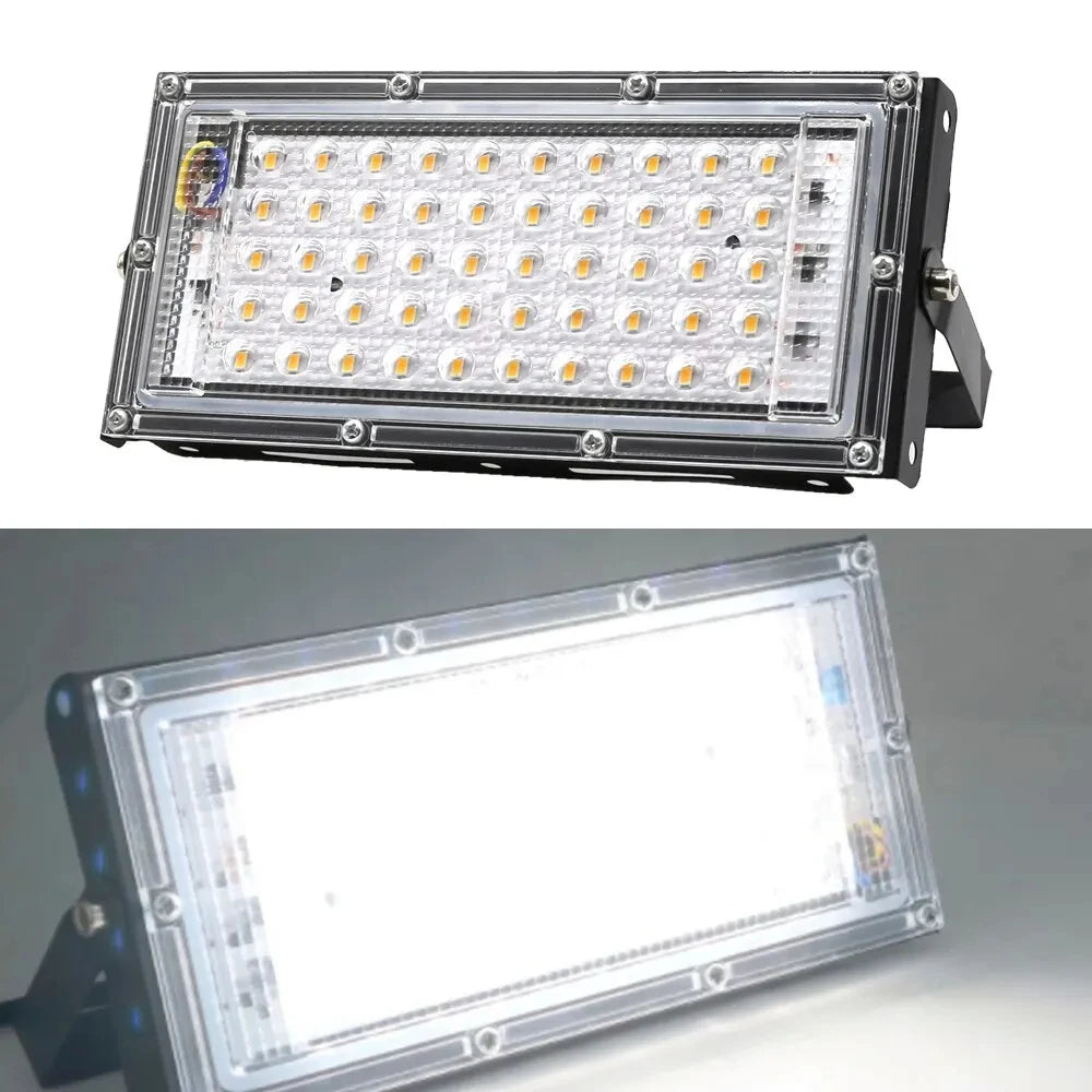 50W LED Flood Light Outdoor Lighting 220V 240V Floodlight Waterproof IP65 Reflector Projecteur LED Exterieur Focus Spotlight - GlowMart
