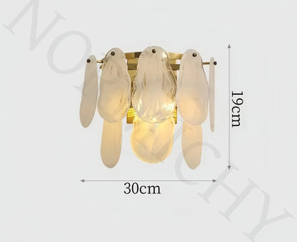 Luxurious Light Luxury Living Room Chandelier French Retro Bedroom Lighting Simple And Creative Cloud Glass Restaurant Lighting