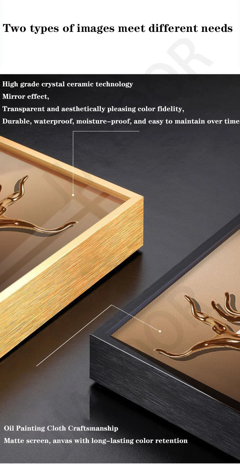 Modern Light Luxury Entrance Decoration Painting Wealth Wall Lamps Tree Corridor Hanging Painting High-end Wall Painting Light - GlowMart