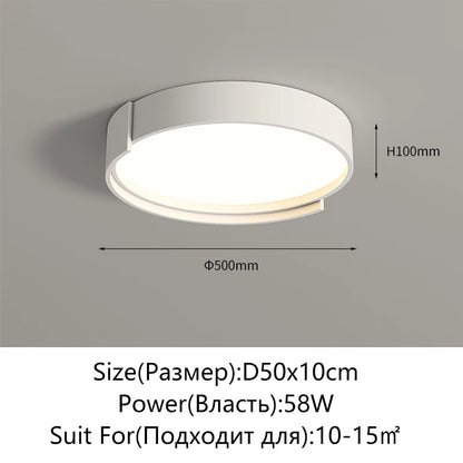 Modern Ceiling Light LED Room Lighting Living Room Dining Room Bedroom Study Home Decorative Light Indoor Lustres Fixtures - GlowMart