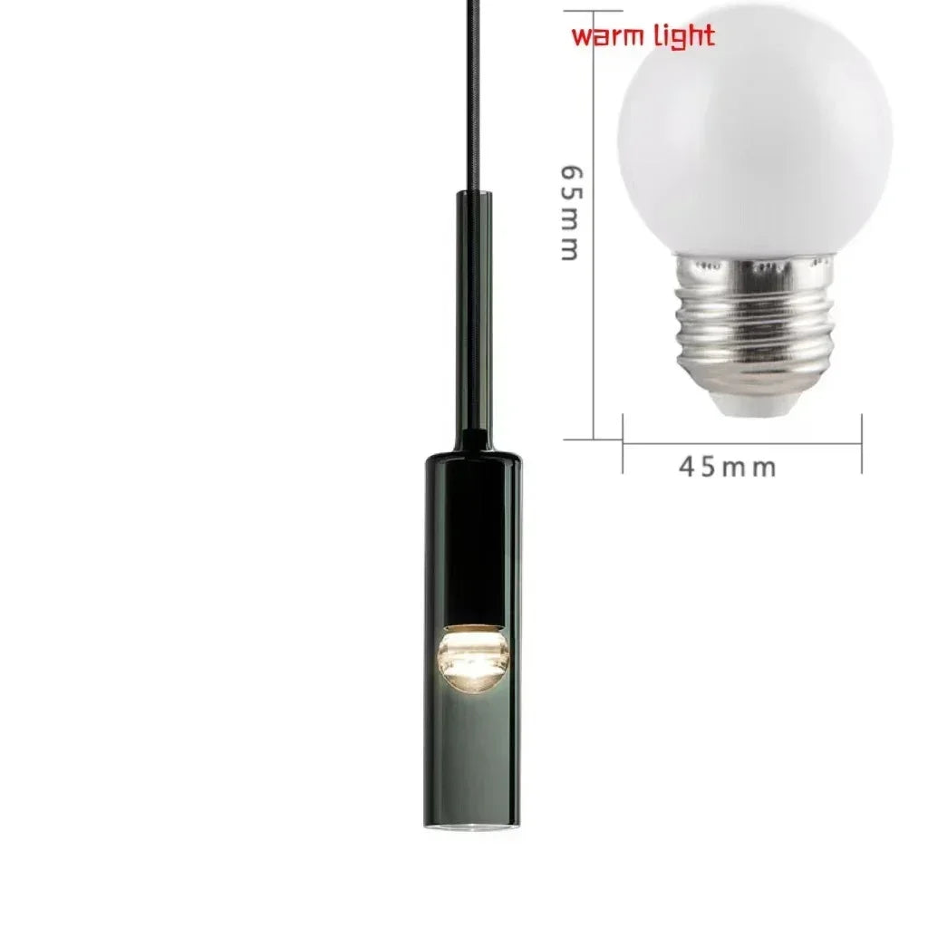Modern  Glass Pendant Light for Bedroom Bedside Bar Kitchen Dining Room Hanging Lamp Ceiling Lighting Bathroom Decoration - GlowMart