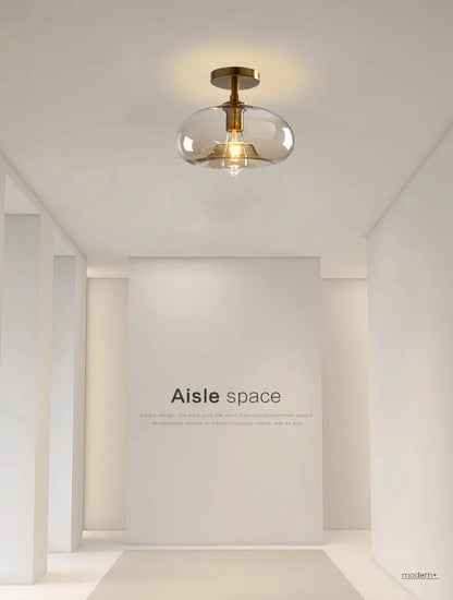 Modern LED Glass Ceiling light Minimalist Cloakroom Balcony Bedroom Dining Room Lighting Hallway Lamp Indoor lighting