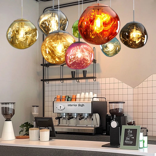 Nordic pendant lamp Lava LED pendant lamp modern lighting living room interior decoration home staircase lighting  bar lighting - GlowMart