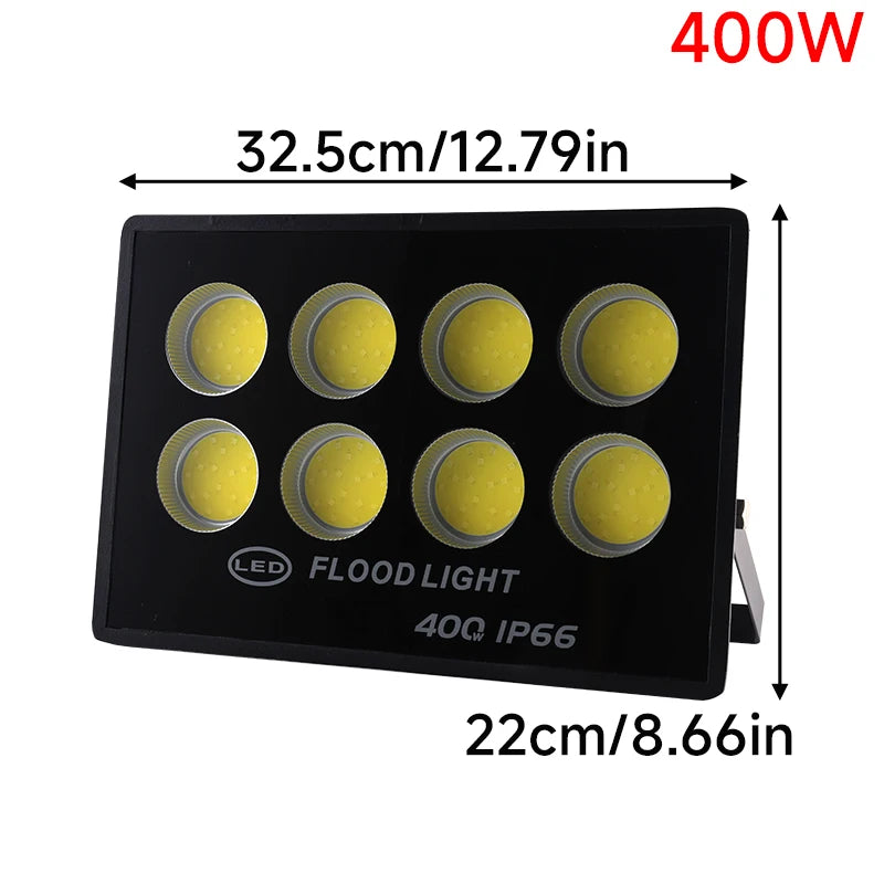 LED Flood Light AC220V 400W 500W 600W 800W IP66 Waterproof Outdoor Garden Projector Lighting Refletor Spotlight Wall Floodlight - GlowMart