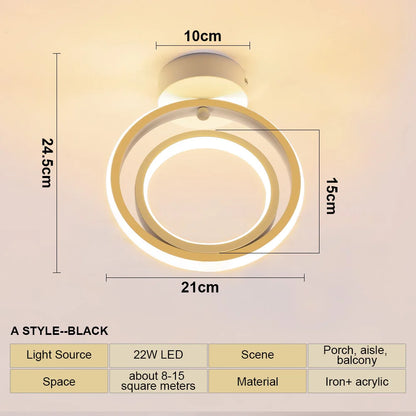 LED Ceiling Light Modern Aisle Ceiling Lamp Indoor Hallway Lighting Small Surface Mounted Fixtures Bedroom Balcony Office Lights