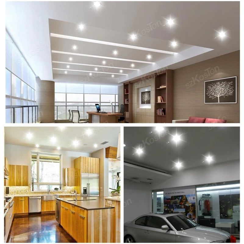 10pcs/Lot LED Downlight 5W 7W 9W 12W 20W 220V Recessed Ceiling Lamp  Round LED Panel Down Lights Spotlight Lighting - GlowMart