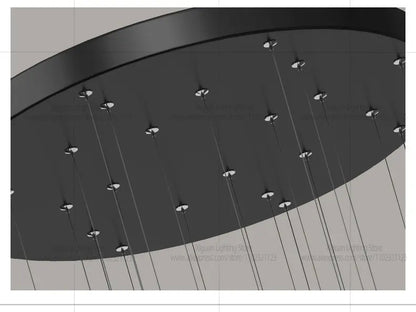 Modern Home decor Led Lights Pendant Light Lamps Chandeliers For Living Room Hanging Light Indoor Lighting LED Stair Chandelier - GlowMart