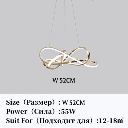 Modern LED Pendant Light DIY Chandelier Lights For Dining Room Living Room Bar Kitchen Room Ceiling Hanging Lamp Home Decor Lamp - GlowMart