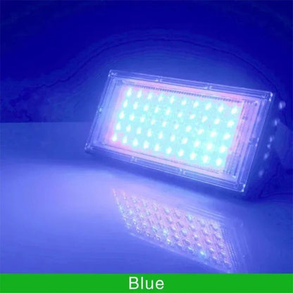 50W LED Flood Light IP65 Waterproof Reflector Led Spotlight AC 220V Outdoor Floodlight Red Green Blue Garden Lighting - GlowMart