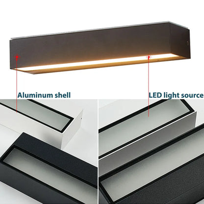 LED Outdoor Porch Wall Sconces Aluminum Exterior Wall Light Fixtures IP65 Waterproof Lamp for House Patio Doorway Garage Decorat - GlowMart