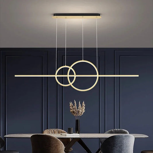 Modern Minimalist LED Pendant Lights for Living Dining Room Kitchen Food Tables Study Chandelier Home Decor Lusters Luminaires - GlowMart