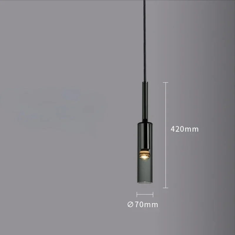 Modern  Glass Pendant Light for Bedroom Bedside Bar Kitchen Dining Room Hanging Lamp Ceiling Lighting Bathroom Decoration - GlowMart