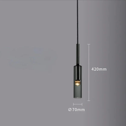 Modern  Glass Pendant Light for Bedroom Bedside Bar Kitchen Dining Room Hanging Lamp Ceiling Lighting Bathroom Decoration - GlowMart