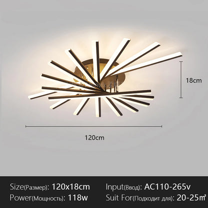 Ceiling Light Simple Modern Bedroom Atmosphere Duplex Villa Hall Nordic Lamps Minimalist Living Room Lamp Room Ceiling Lights