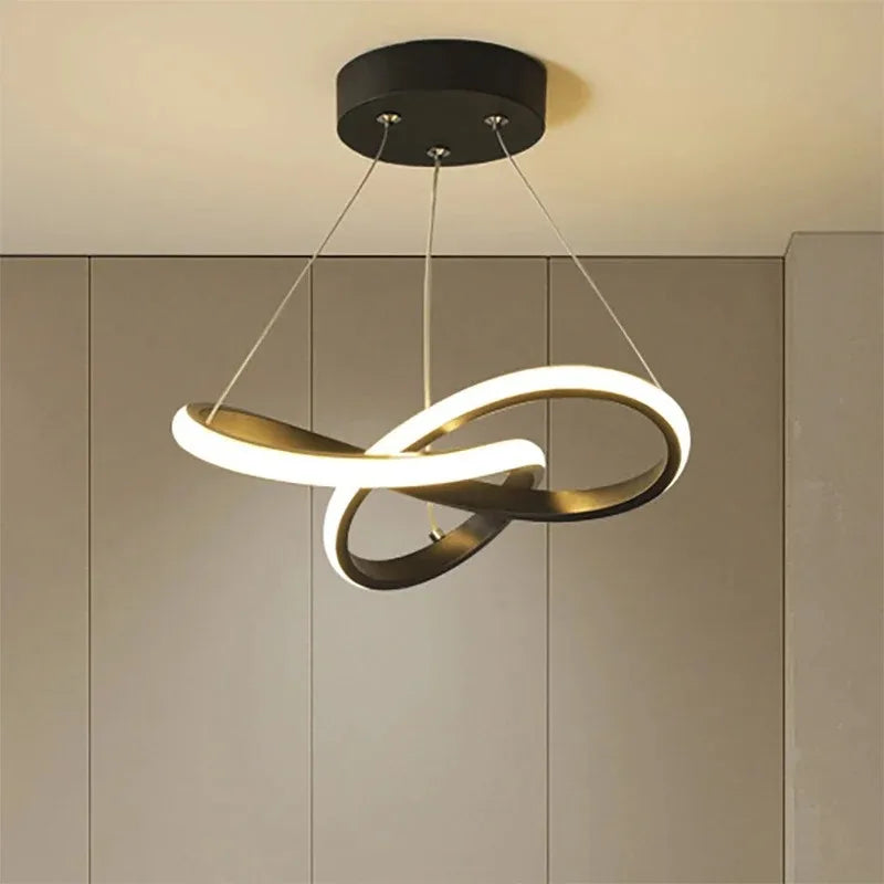 DARHYN Modern LED Pendant Light Creative Hanging Light Irregular Streamlined Design Suitable For Indoor Lighting In Restaurants - GlowMart