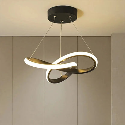 DARHYN Modern LED Pendant Light Creative Hanging Light Irregular Streamlined Design Suitable For Indoor Lighting In Restaurants - GlowMart