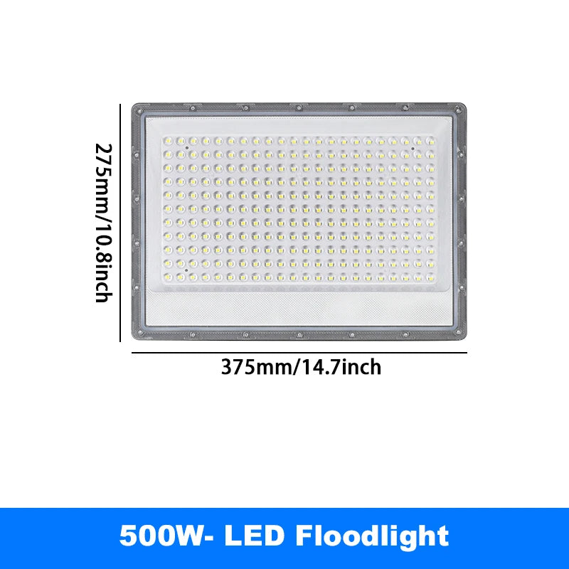 50W 100W 200W 300W 500W Led Floodlight Outdoor IP66 Waterproof 220V Reflector LED Garden Lighting Street Lamp Wall Flood Lights - GlowMart
