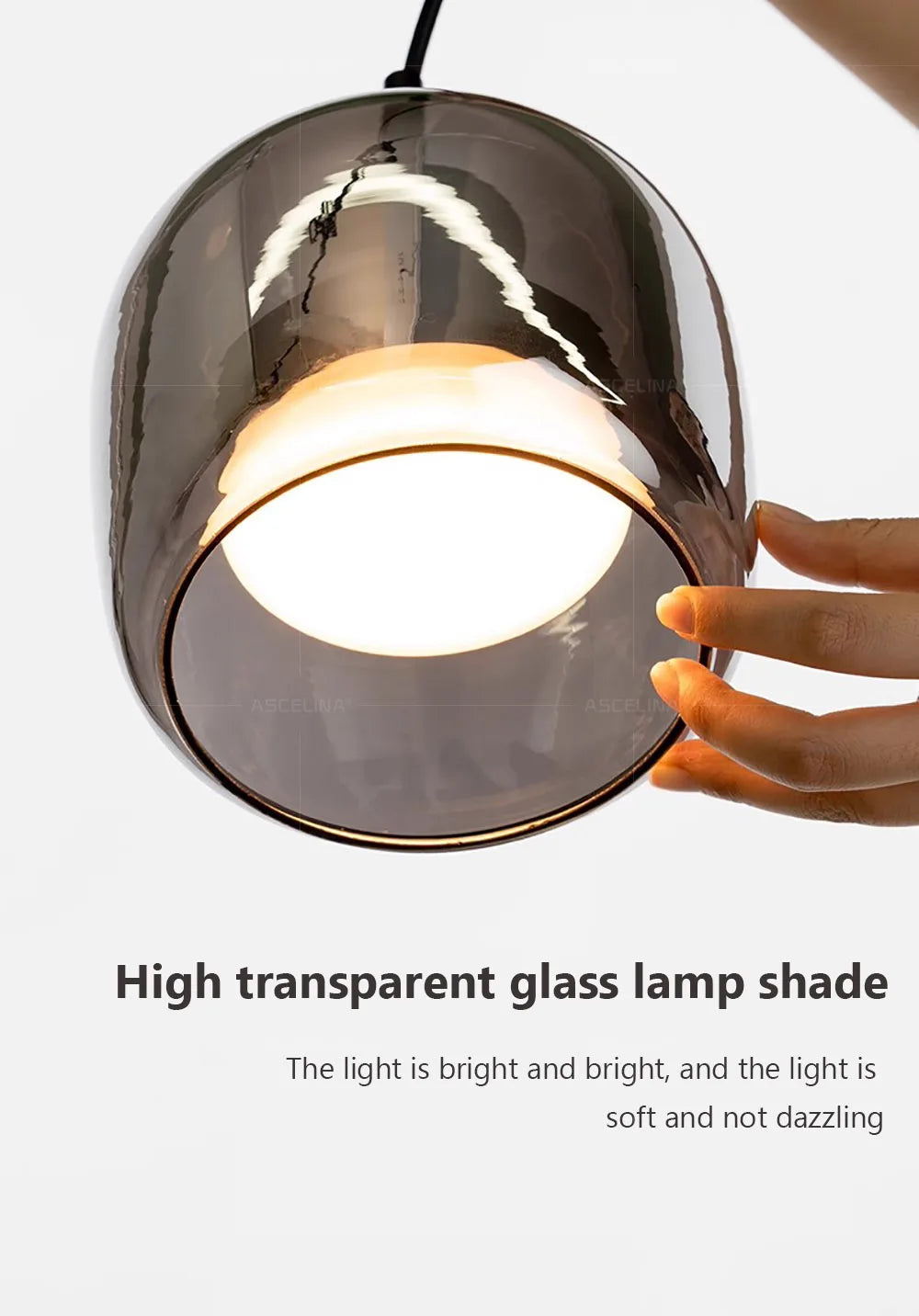 Nordic Glass LED Chandeliers Luxury Pendant Lamp Modern Minimalist  hanging light fixture decorative indoor lighting - GlowMart