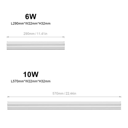 T5 T8 fluorescent lamp LED lamp 30cm 60cm 6w 10W cold white light 110V 220V LED lamp integration, kitchen lighting - GlowMart