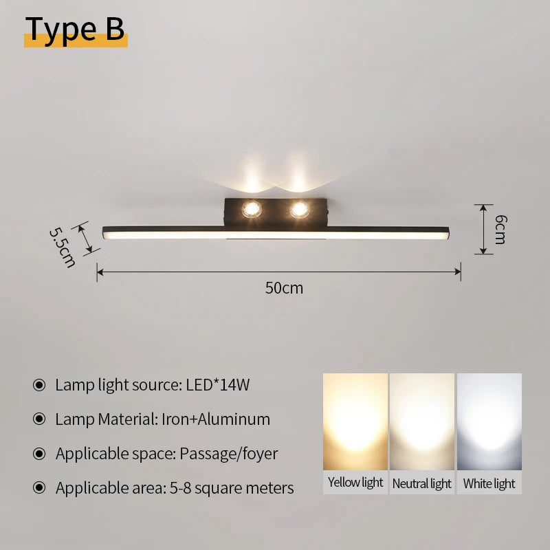 Ceiling Lamp Modern Living Room Light Restaurant 3-color Variable Light Home Decor Lighting Bedroom Balcony LED Ceiling Light