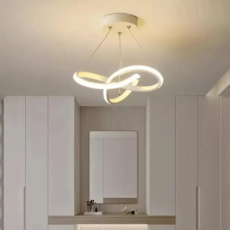 DARHYN Modern LED Pendant Light Creative Hanging Light Irregular Streamlined Design Suitable For Indoor Lighting In Restaurants - GlowMart