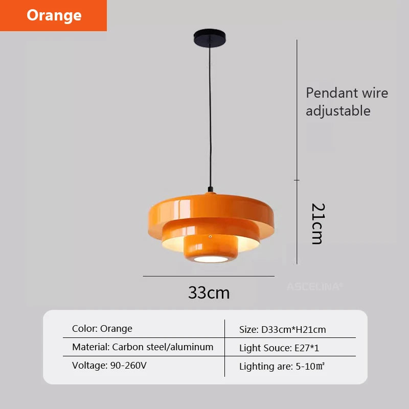 Nordic Pendant Light Medieval Aluminum Ceiling Chandelier for Living Room Bedroom Dining Room Bar Simple Indoor Home Decor Light - GlowMart