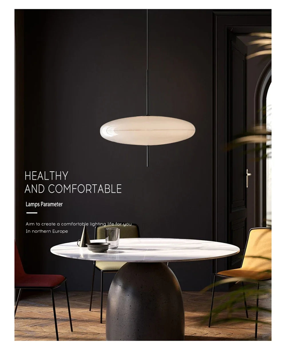 Nordic LED Pendant Light Flying Saucer Design Lamp For Bedroom Living Room Bar Cafe Office Indoor Simple Home Decorative Fixture - GlowMart