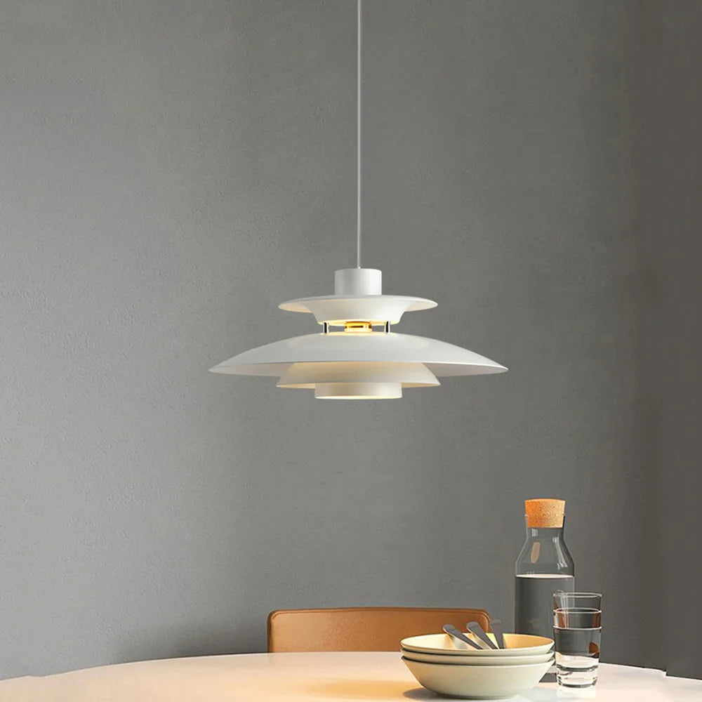 Danish Design LED Art Pendant Light Multicolor Umbrella Hanging Chandelier Living Dining Room Restaurant Lustre Pendant Lamp - GlowMart