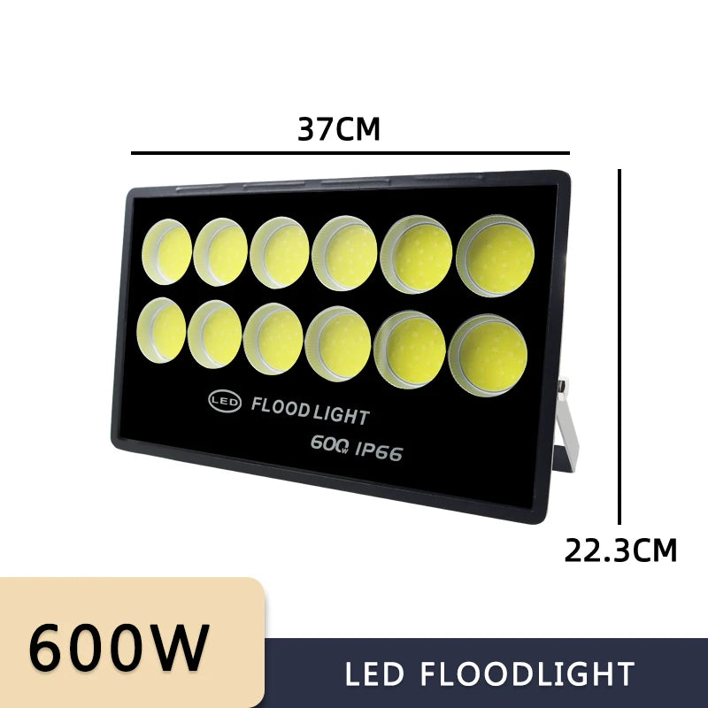 2025 NEW Led Flood Light 500W 400W 300W 200W 100W AC 220V Outdoor Wall Floodlight Spotlight IP66 Waterproof LED Street Lamp