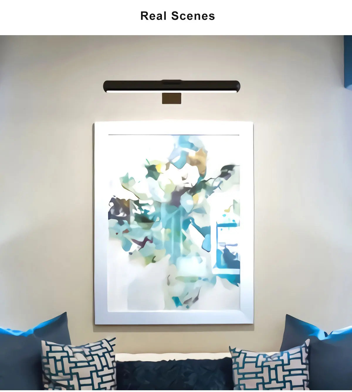 Painting Picture Light Portrait With Remote Living Room Wireless Wall Lamp Art Display Rechargeable Battery Operated Photo