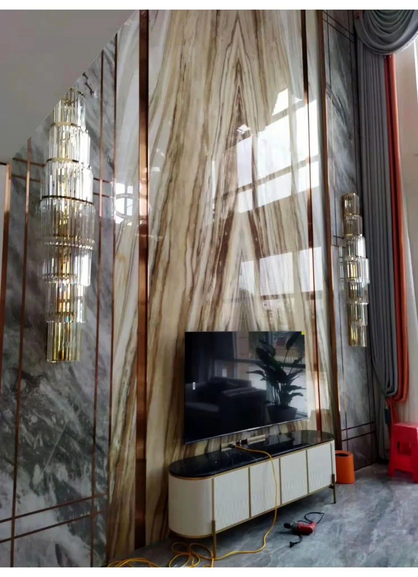 Luxury Hotel Lobby Large Big Crystal Wall Lamp for Club Hall Villa Living Room Office Banquet  Indoor Lighting Fixtures Decor - GlowMart