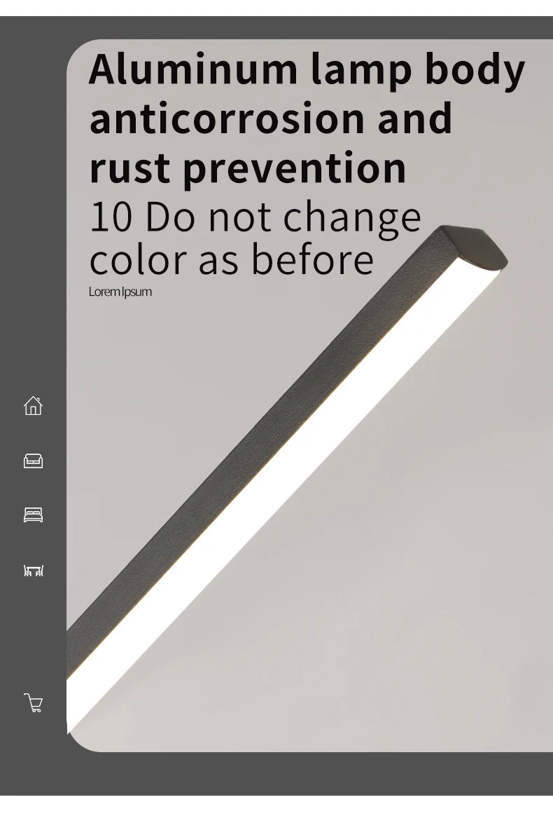 Pendant Light Modern Simple Dining Room Light For Wall Kitchen Long Chandelier Living Room Pendant Lamp Home Decoration Lighting - GlowMart