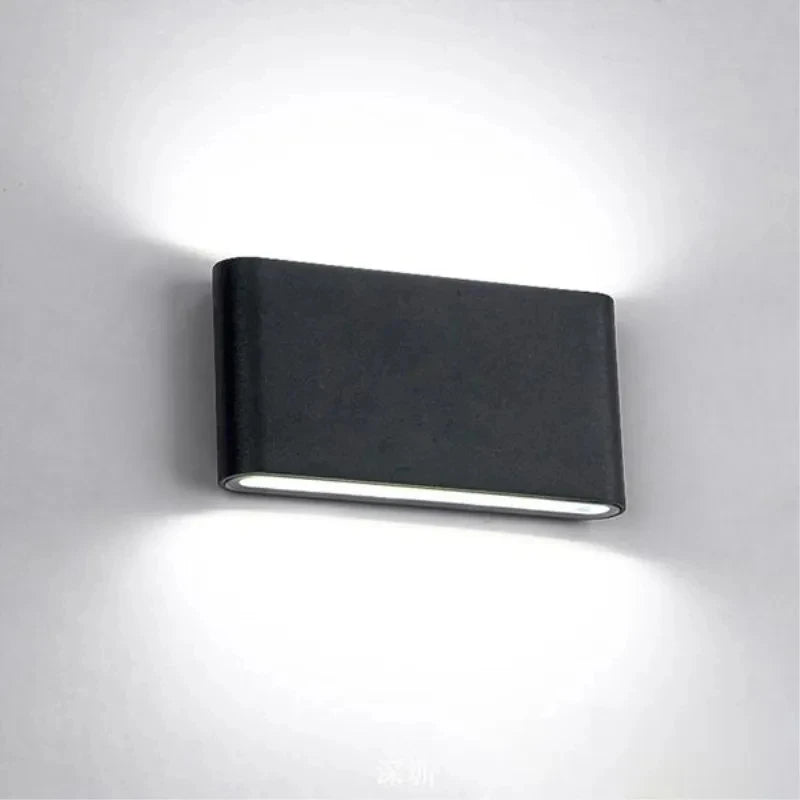 Modern Waterproof outdoor 12W LED wall lamp IP65 Aluminum UP and Down Wall Light Garden porch Sconce Decoration Light 110V 220V - GlowMart