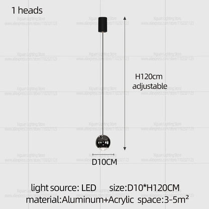 Modern Home decor Led Lights Pendant Light Lamps Chandeliers For Living Room Hanging Light Indoor Lighting LED Stair Chandelier - GlowMart