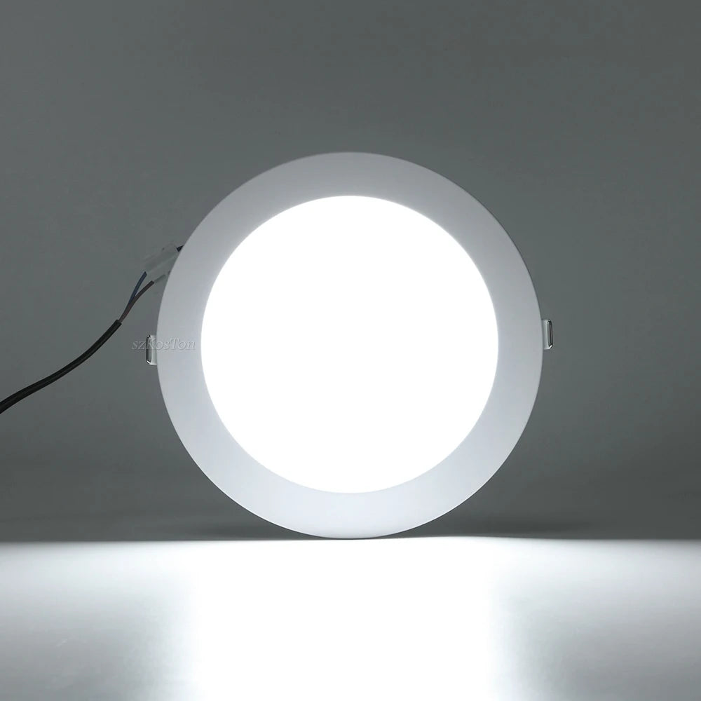 10pcs/Lot LED Downlight 5W 7W 9W 12W 20W 220V Recessed Ceiling Lamp  Round LED Panel Down Lights Spotlight Lighting - GlowMart