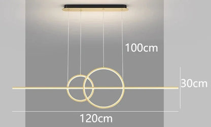 Modern Minimalist LED Pendant Lights for Living Dining Room Kitchen Food Tables Study Chandelier Home Decor Lusters Luminaires - GlowMart