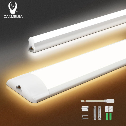 Led Tube Light 85-265V Led Bar Lamp Under Cabinets Lamp Tube Ceiling Wall Lamps Home Indoor Lighting Fixture For Kitchen Bedroom - GlowMart