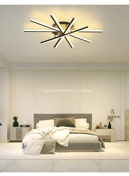 Ceiling Light Simple Modern Bedroom Atmosphere Duplex Villa Hall Nordic Lamps Minimalist Living Room Lamp Room Ceiling Lights