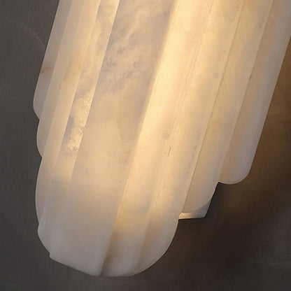 Luxury Marble Wall Lamp for Villa Living Room Corridor Stair Spanish Alabaster Decor Lighting French Postmodern Designer Light