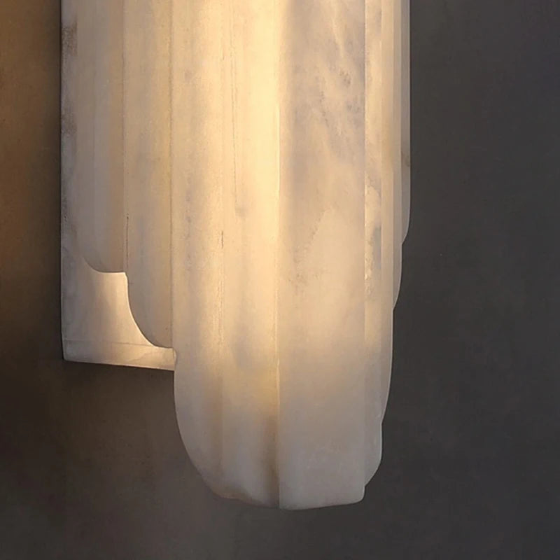 Luxury Marble Wall Lamp for Villa Living Room Corridor Stair Spanish Alabaster Decor Lighting French Postmodern Designer Light