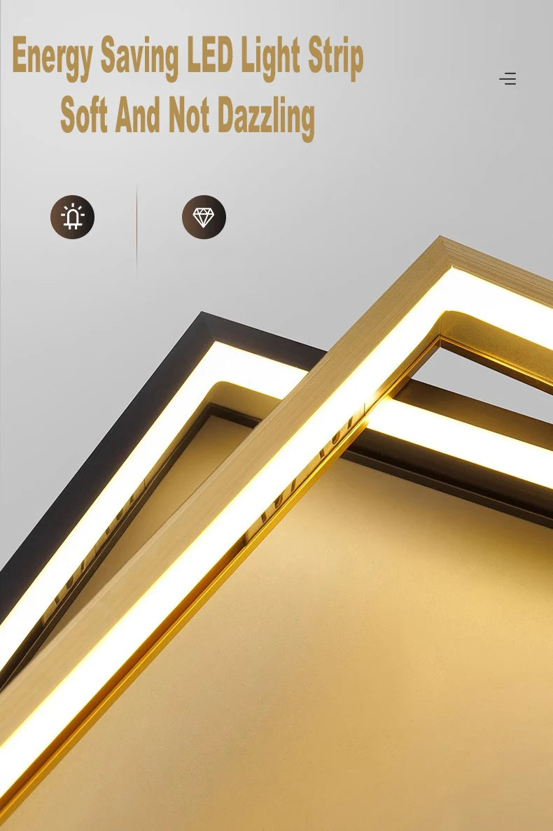 Modern Mountain  Interior Painting Led Wall Hanging Lamp For Living Room Lights Kitchen Porch Aisle Dining Room Home Decoration - GlowMart