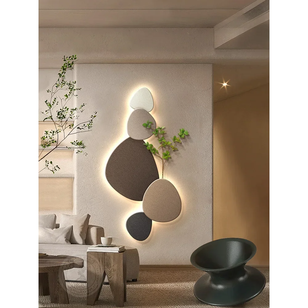 New Style Living Room Wall Lamp Porch Decorative Painting Wall Lights Green Plant Mural Corridor Aisle Painting Wall Lamp Plug - GlowMart
