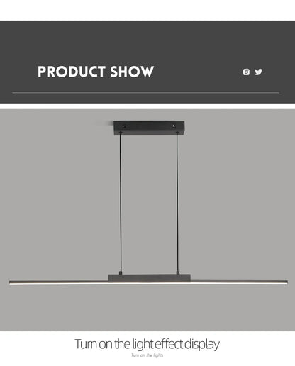 Pendant Light Modern Simple Dining Room Light For Wall Kitchen Long Chandelier Living Room Pendant Lamp Home Decoration Lighting - GlowMart