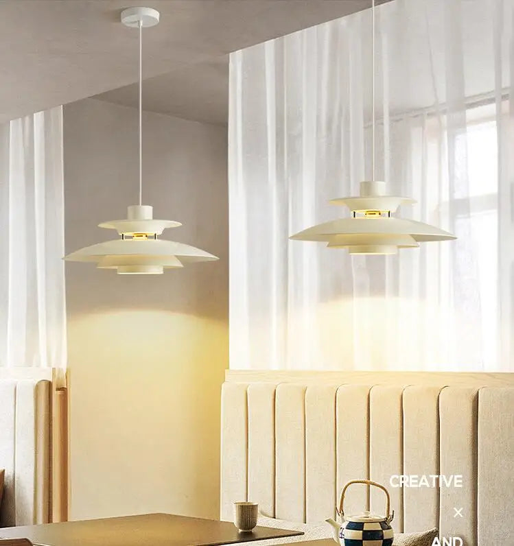 Danish Design LED Art Pendant Light Multicolor Umbrella Hanging Chandelier Living Dining Room Restaurant Lustre Pendant Lamp - GlowMart