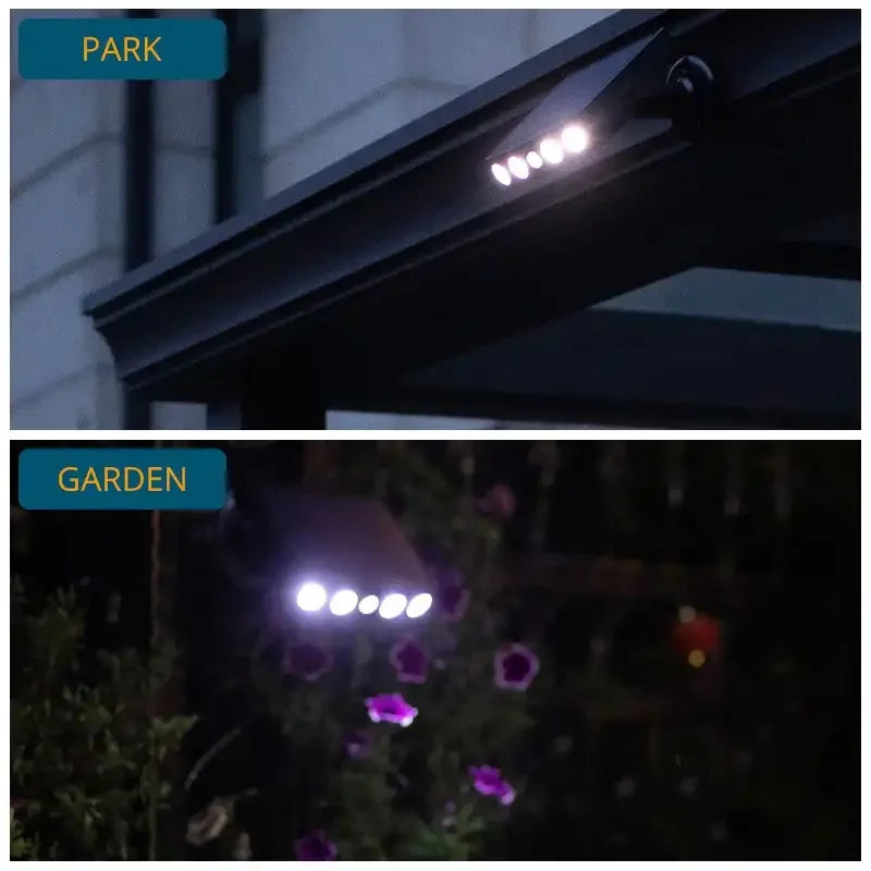 Powerful 4 LED Solar Security Lights Outdoor Decor Sensor Motion 3 Modes Street Waterproof Lamp Wall Night Work Light for Garden - GlowMart