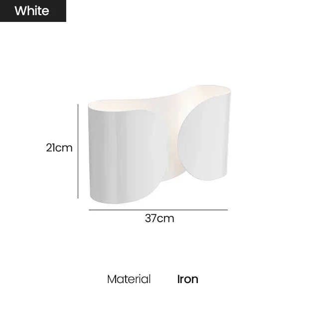 Modern LED wall lamps Dining Living room indoor artistic decorative lighting Bedroom bedside black gold white metal wall lamps - GlowMart