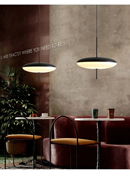 Nordic LED Pendant Light Flying Saucer Design Lamp For Bedroom Living Room Bar Cafe Office Indoor Simple Home Decorative Fixture - GlowMart